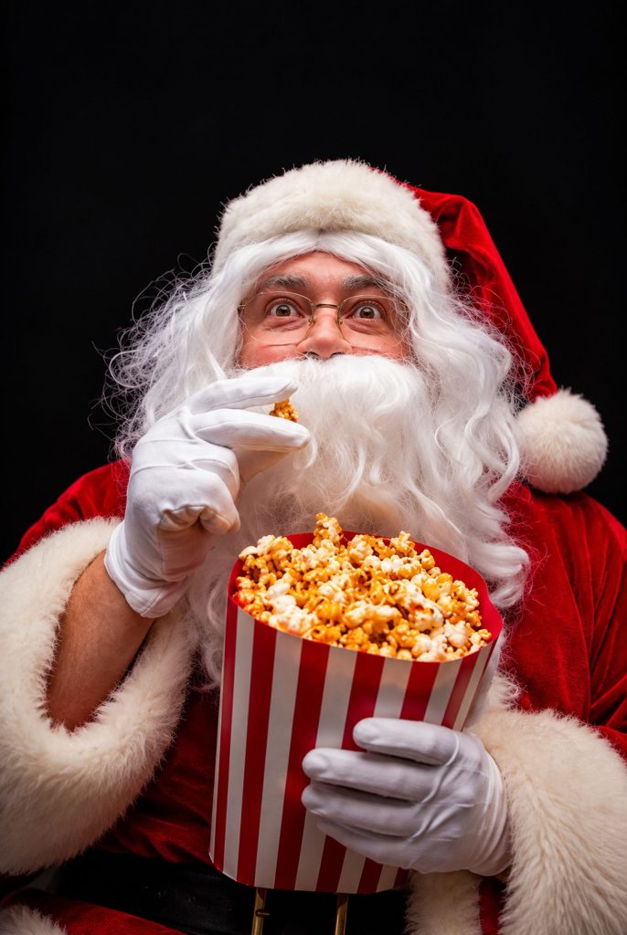 Weihnachtsmann_Popcorn_KI